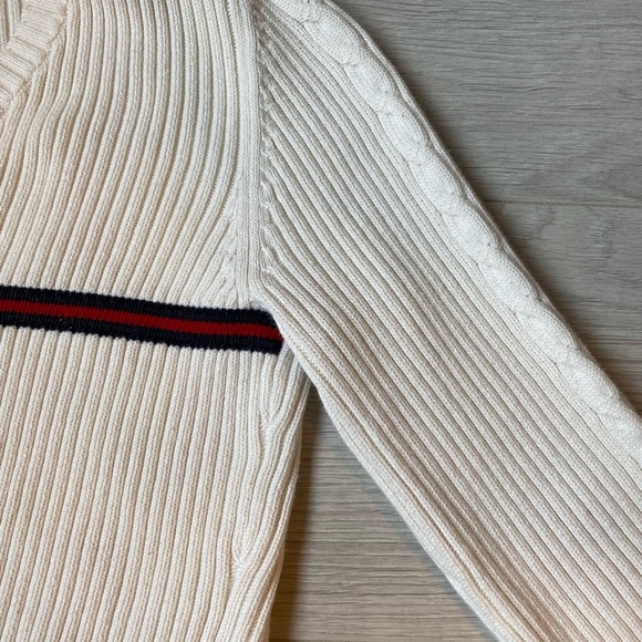 Tommy Hilfiger Cropped White Long Sleeve Small - Picture 4 of 5